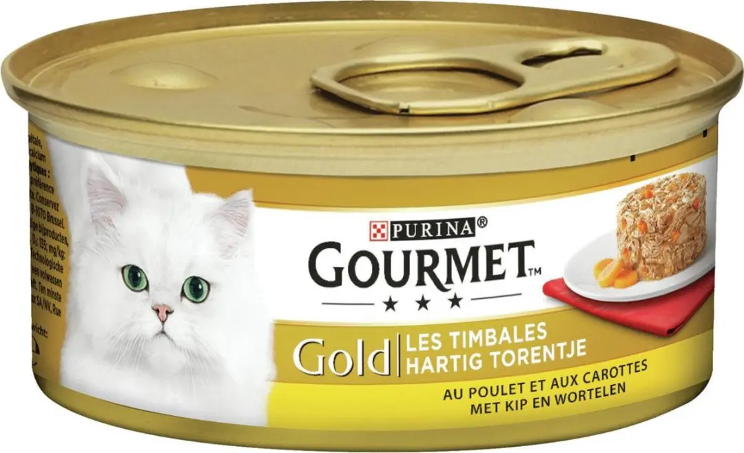 Gourmet Gold Torentje Kattenvoer 85g - Kip & Wortel