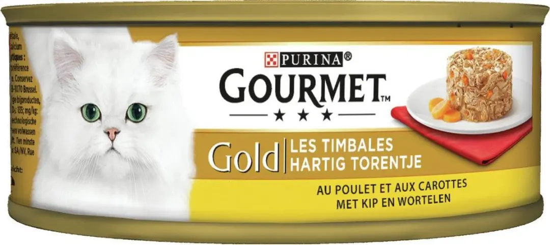 Gourmet Gold Torentje Kattenvoer 85g - Kip & Wortel