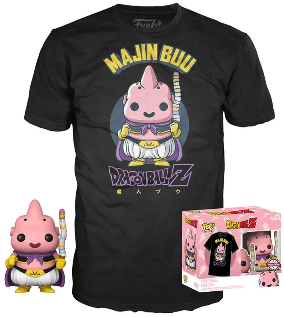 Funko Pop! & Tee Box Dragon Ball Z Majin Buu #973 - Size XL