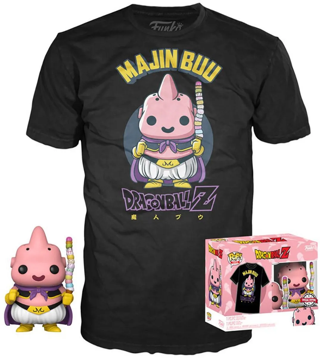 Funko Pop! & Tee Box Dragon Ball Z Majin Buu #973