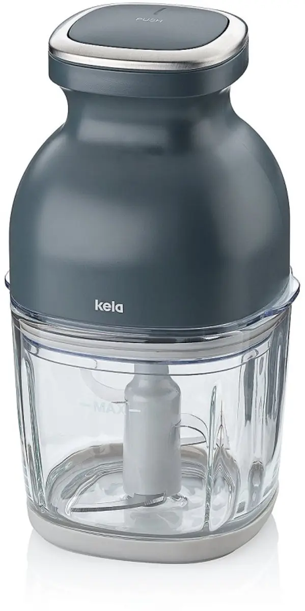 Elektrische glasbreker, donker, 0,8 l, 12,5 x 12 x 22,5 cm, grijs