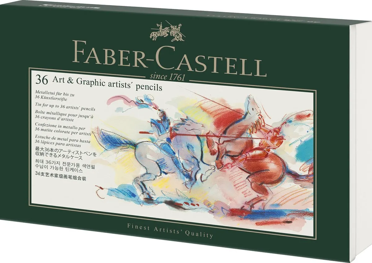 Faber-Castell FC-180011 Bewaarblik - 36 Potloden - Assorti