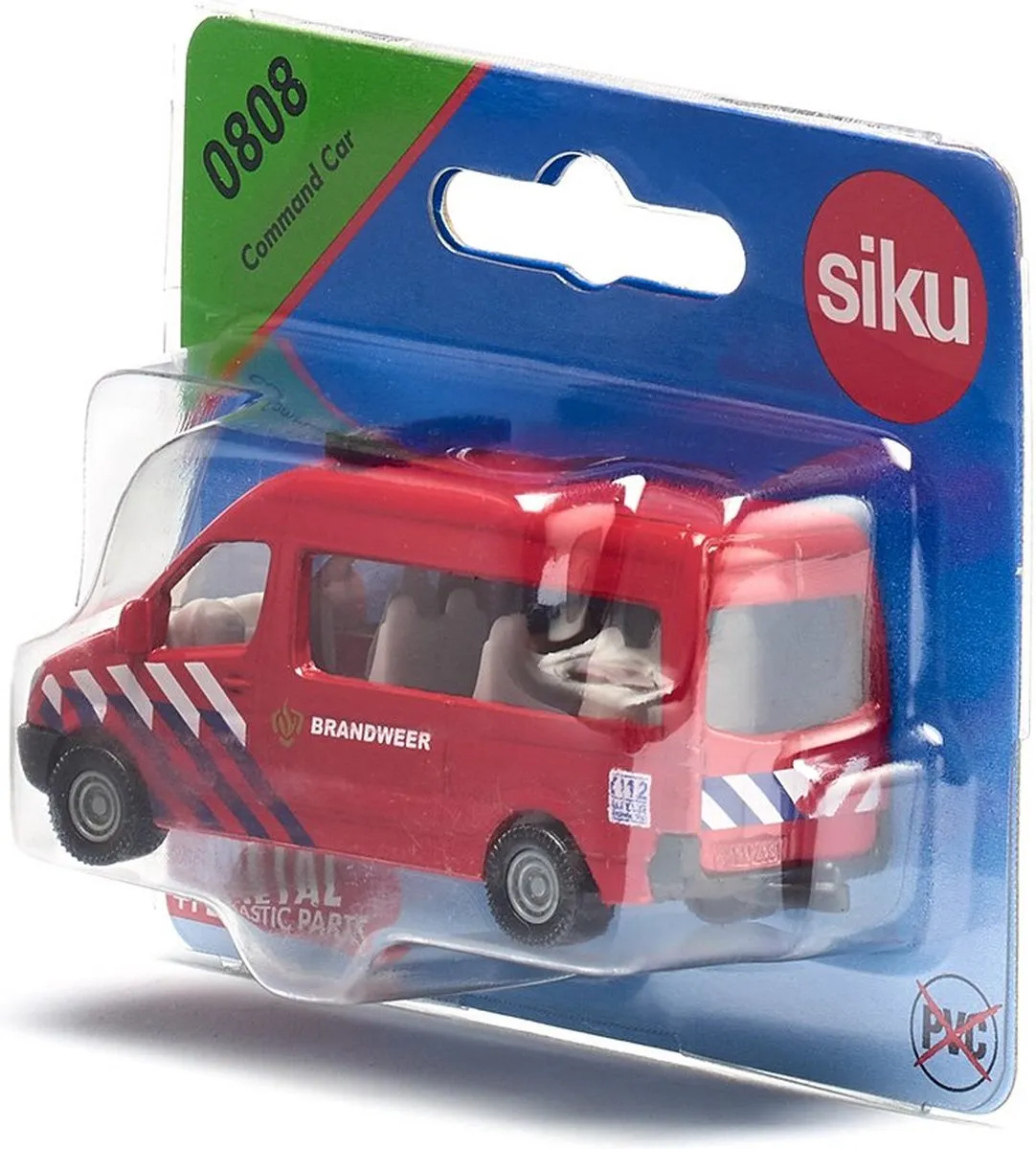 SIKU 0805 003 Mercedes Sprinter Brandweer - Rood/Wit/Blauw/Zwart