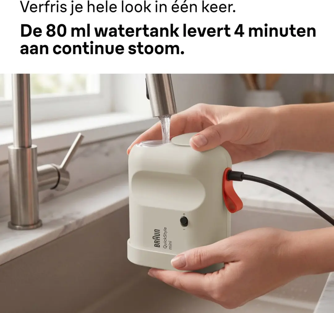Braun QuickStyle GS1011 BG Kledingstomer - 1200W - Beige - afbeelding 5 van 6