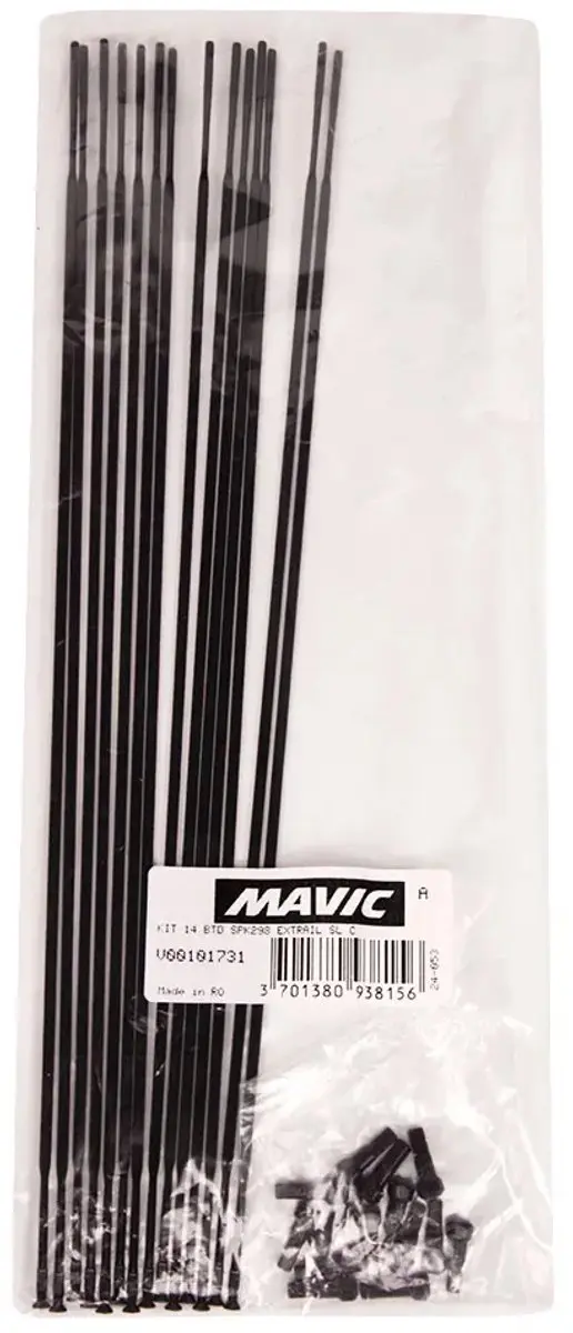 Mavic E-Crosstrail SL Carbon 29" Voorste Spaken - 14 Stuks - Zilver - afbeelding 6 van 6