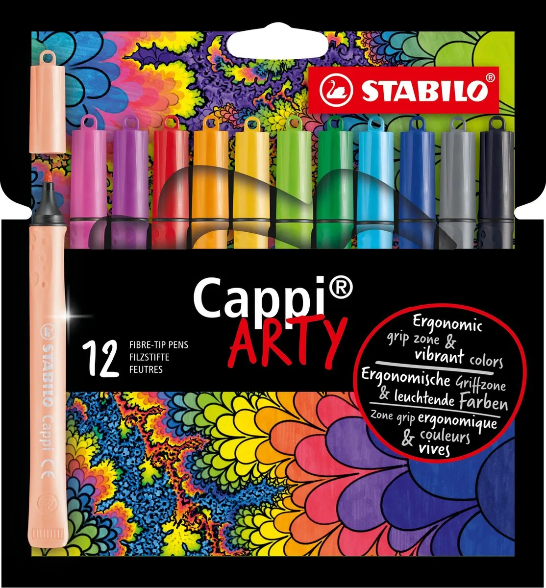 STABILO Cappi ARTY Viltstiftset 12 Kleuren