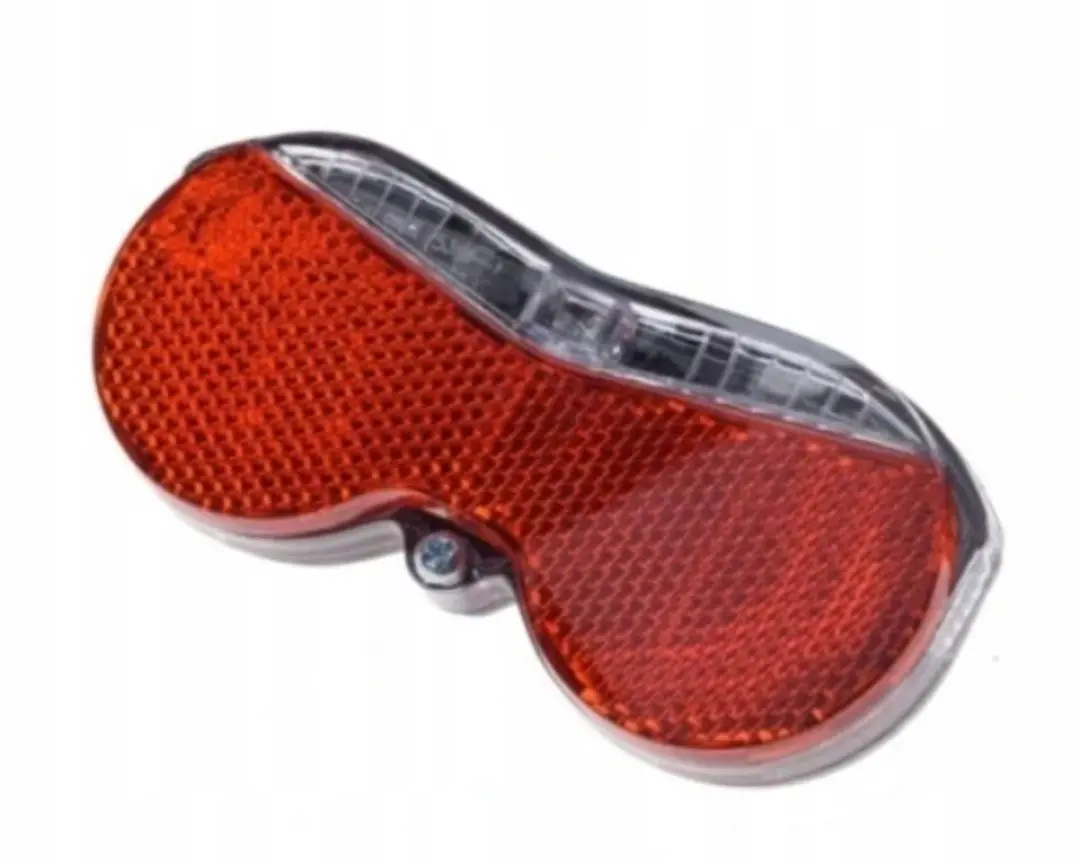 Merkloze Fietsachterlicht met Reflector, LED, op Bagagedrager