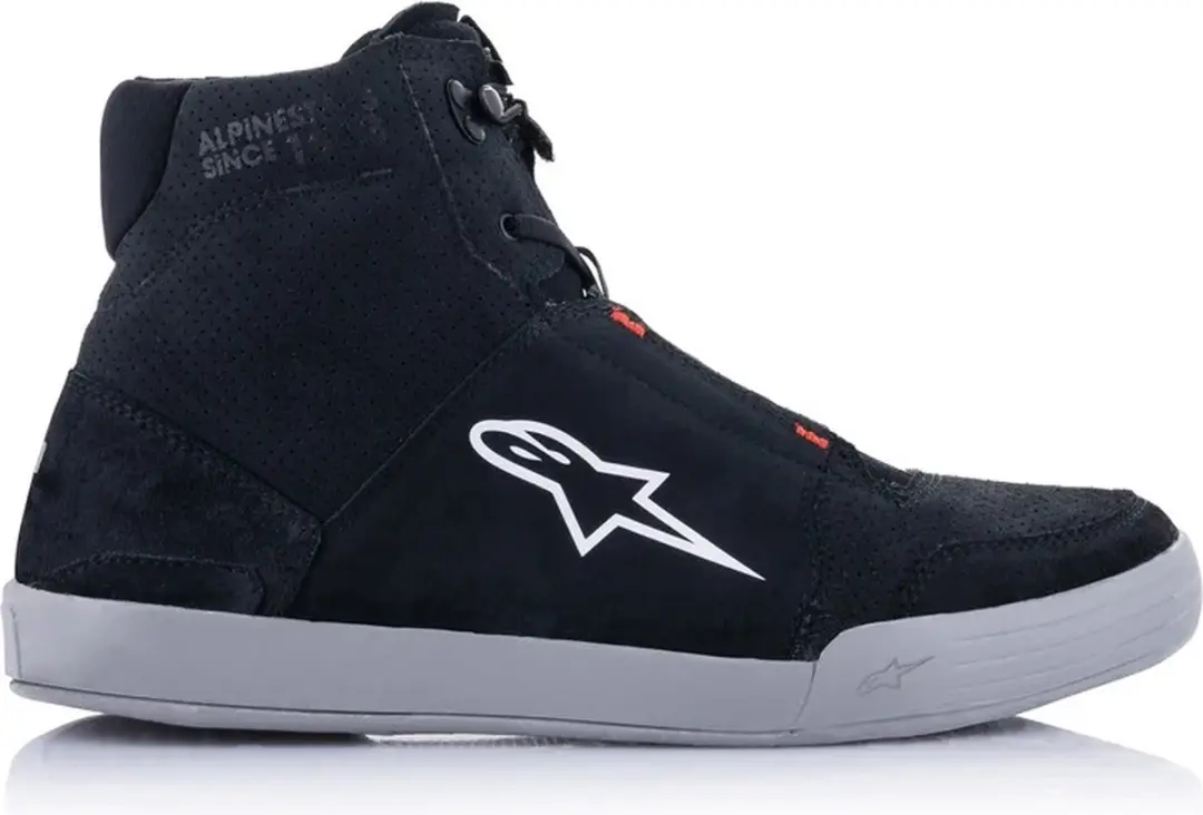Alpinestars Chrome Zwart Cool Grijs Rood Fluo Motorschoenen - Maat 9