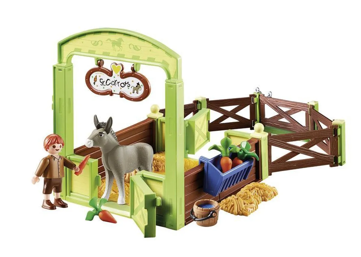 Playmobil Spirit Knip & Meneer Worteltjes met Paardenbox 70120 - Multicolor - afbeelding 6 van 6