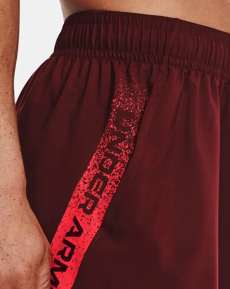 Under Armour Woven Graphic Sportshort Heren - Rood - afbeelding 4 van 6