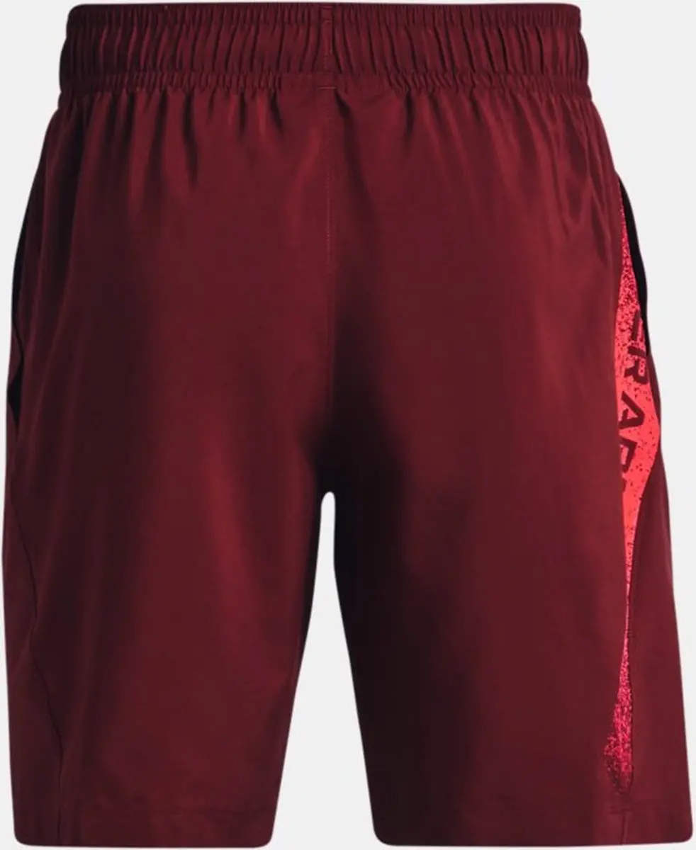 Under Armour Woven Graphic Sportshort Heren - Rood - afbeelding 3 van 6