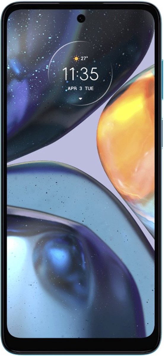 Motorola Moto G moto g22 16,5 cm (6.5") Dual SIM Android 12 4G USB Type-C 4 GB 64 GB 5000 mAh Zwart, Blauw