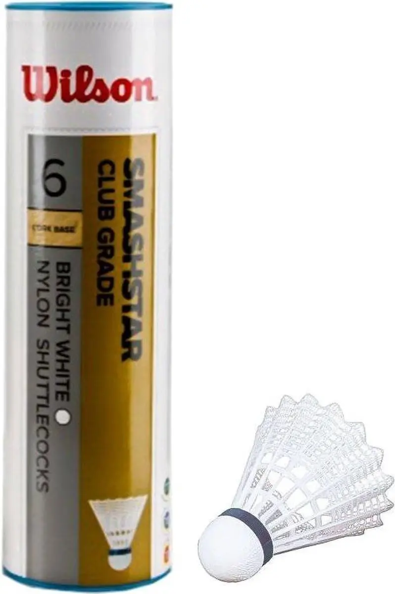 Wilson Smashstar 78 Badminton Shuttles - 6 Stuks - afbeelding 3 van 3