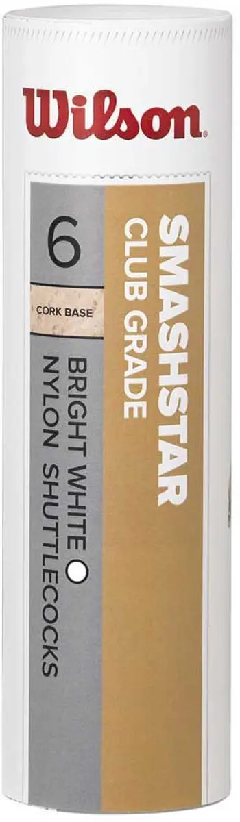 Wilson Smashstar 78 Badminton Shuttles Transparant 6 Units