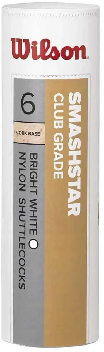 Wilson Smashstar 78 Badminton Shuttles - 6 Stuks - afbeelding 2 van 3