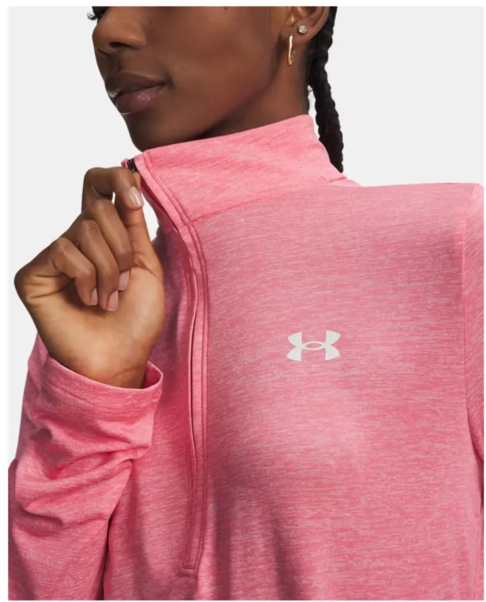 Under Armour Tech Twist Sportshirt Dames - M 38 - Pink - afbeelding 2 van 6