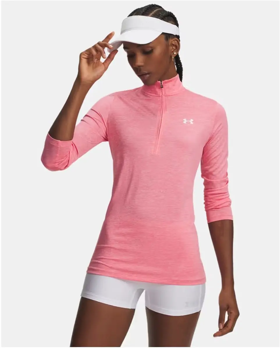 Under Armour Tech Twist Sportshirt Dames - M 38 - Pink - afbeelding 5 van 6
