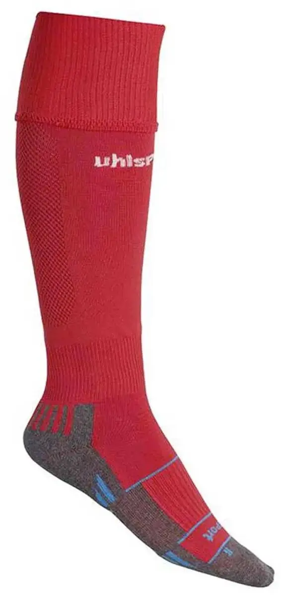Uhlsport Team Pro Voetbalkousen 28-32 - Rood/Wit - afbeelding 4 van 4
