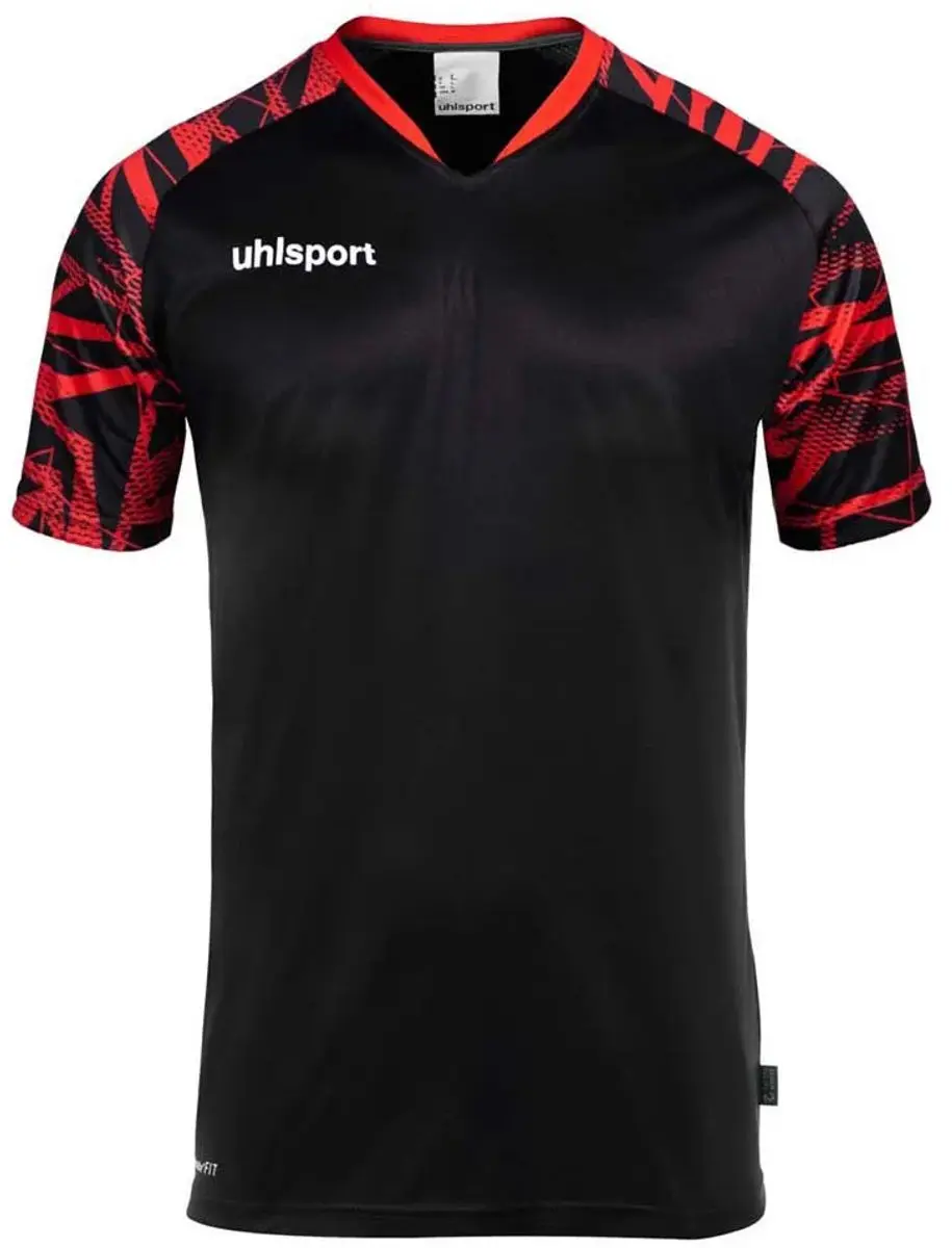 Uhlsport Goal 25 Shirt - Zwart-Rood S - afbeelding 6 van 6