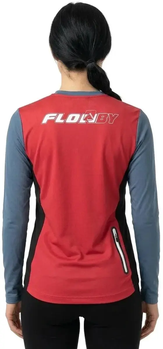 XLC Flowby Langarm Trui - Rood/Grijs - afbeelding 4 van 4