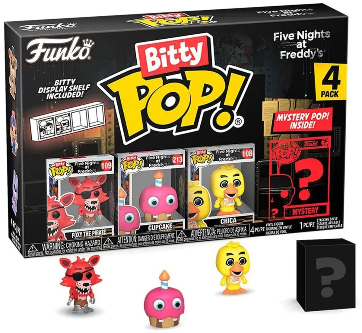 Funko Pop! FIVE NIGHTS AT FREDDY'S Bitty Pop 4 Pack - Foxy - Veelkleurig