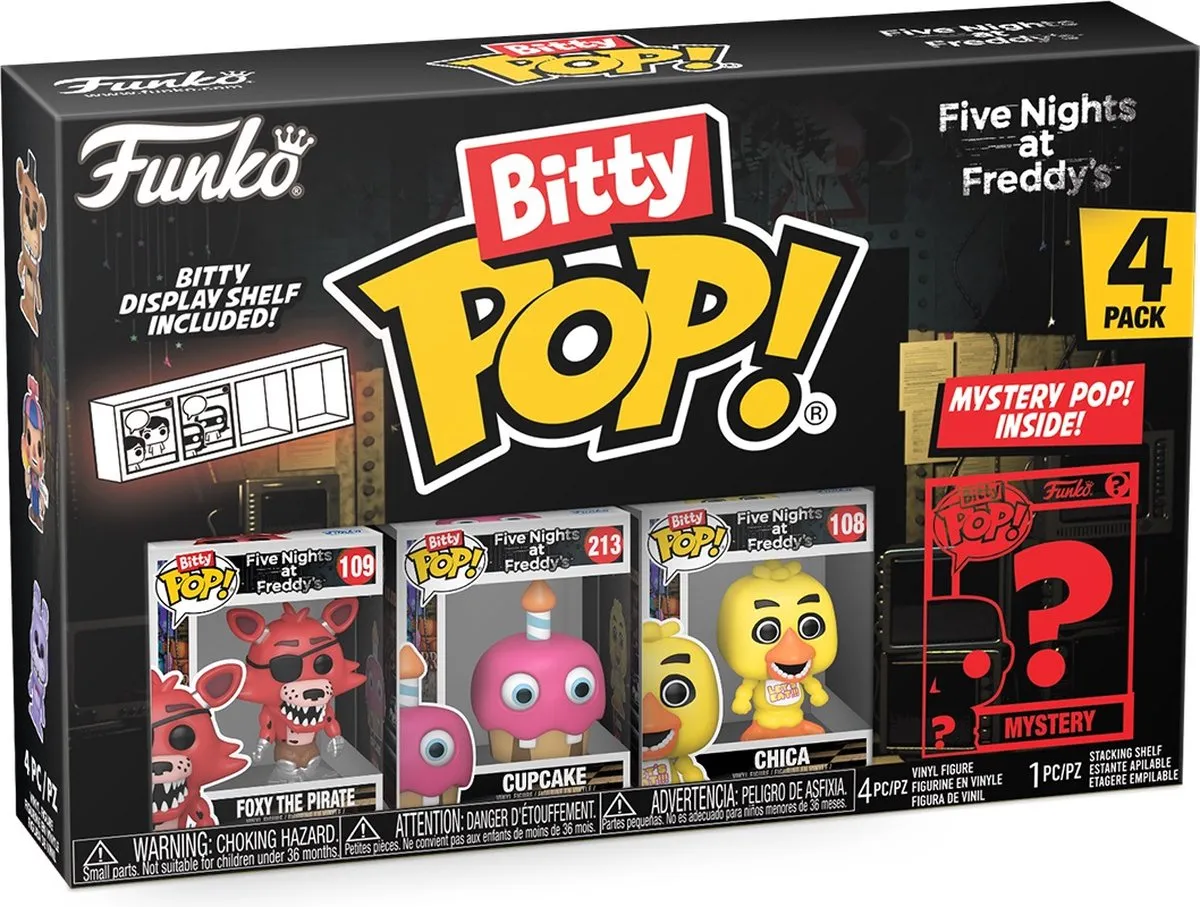 Funko Pop! FIVE NIGHTS AT FREDDY'S Bitty Pop 4 Pack - Foxy - Veelkleurig