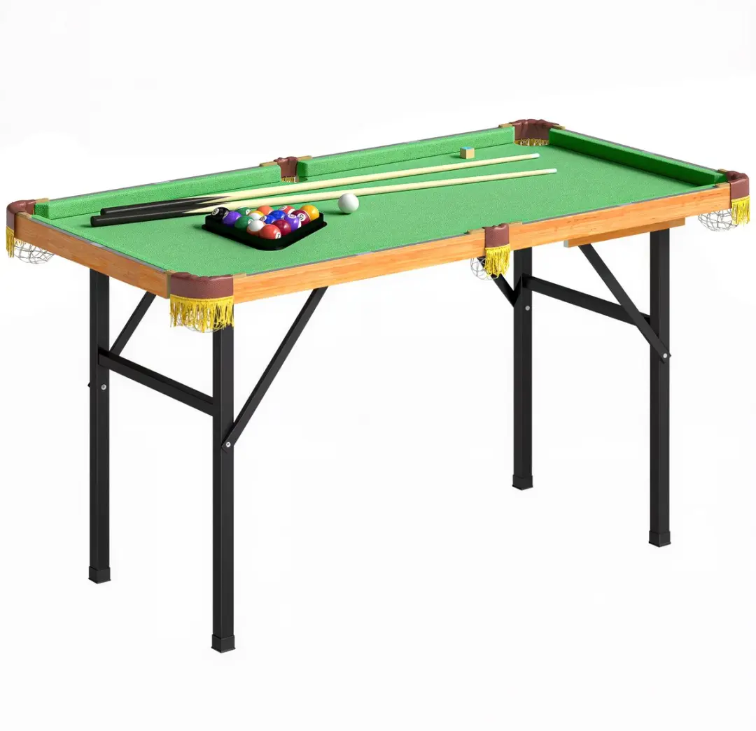 SPORTNOW Pool Table MDF, Polyester 120L x 63B x 73,5H cm Groen