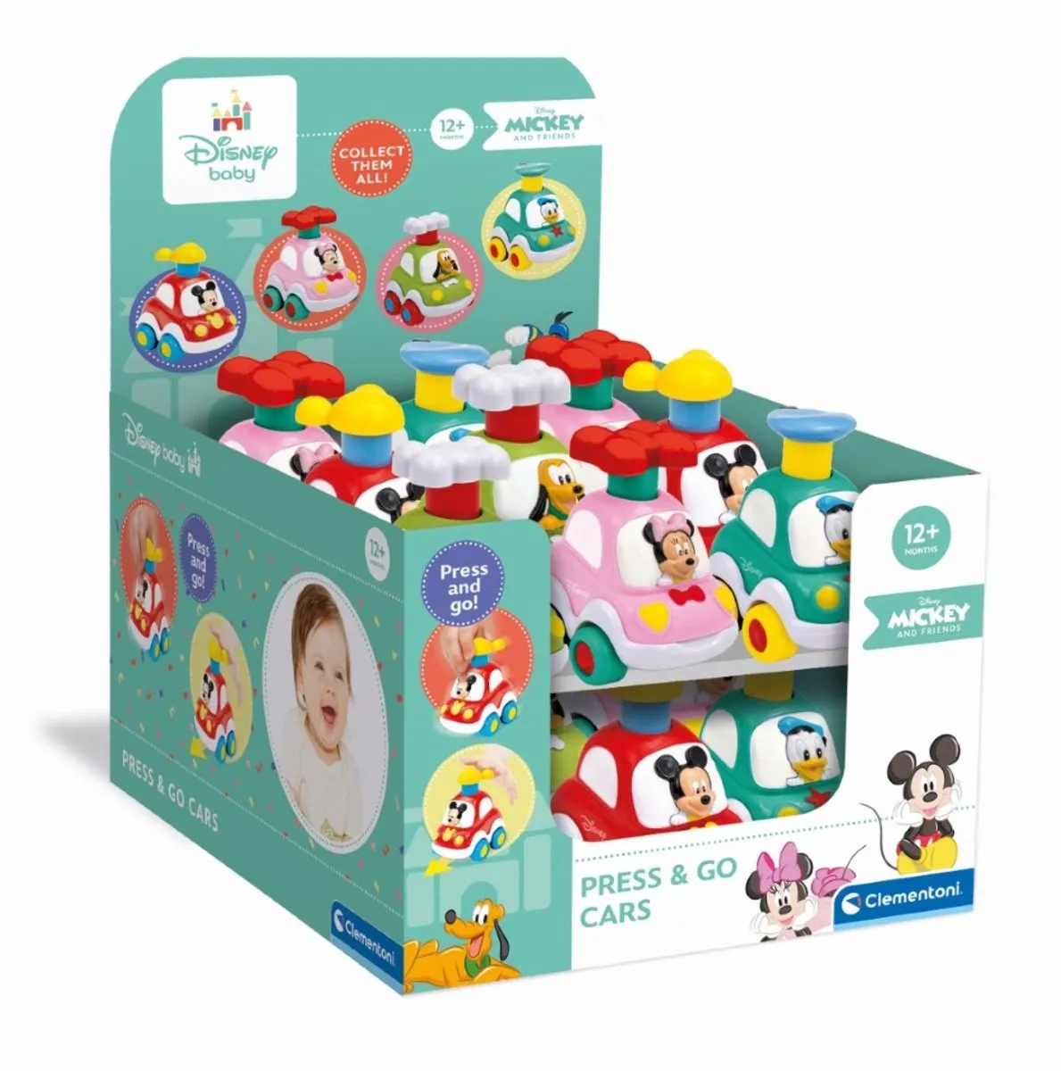 Clementoni Disney Baby Press And Go Autootjes 17920