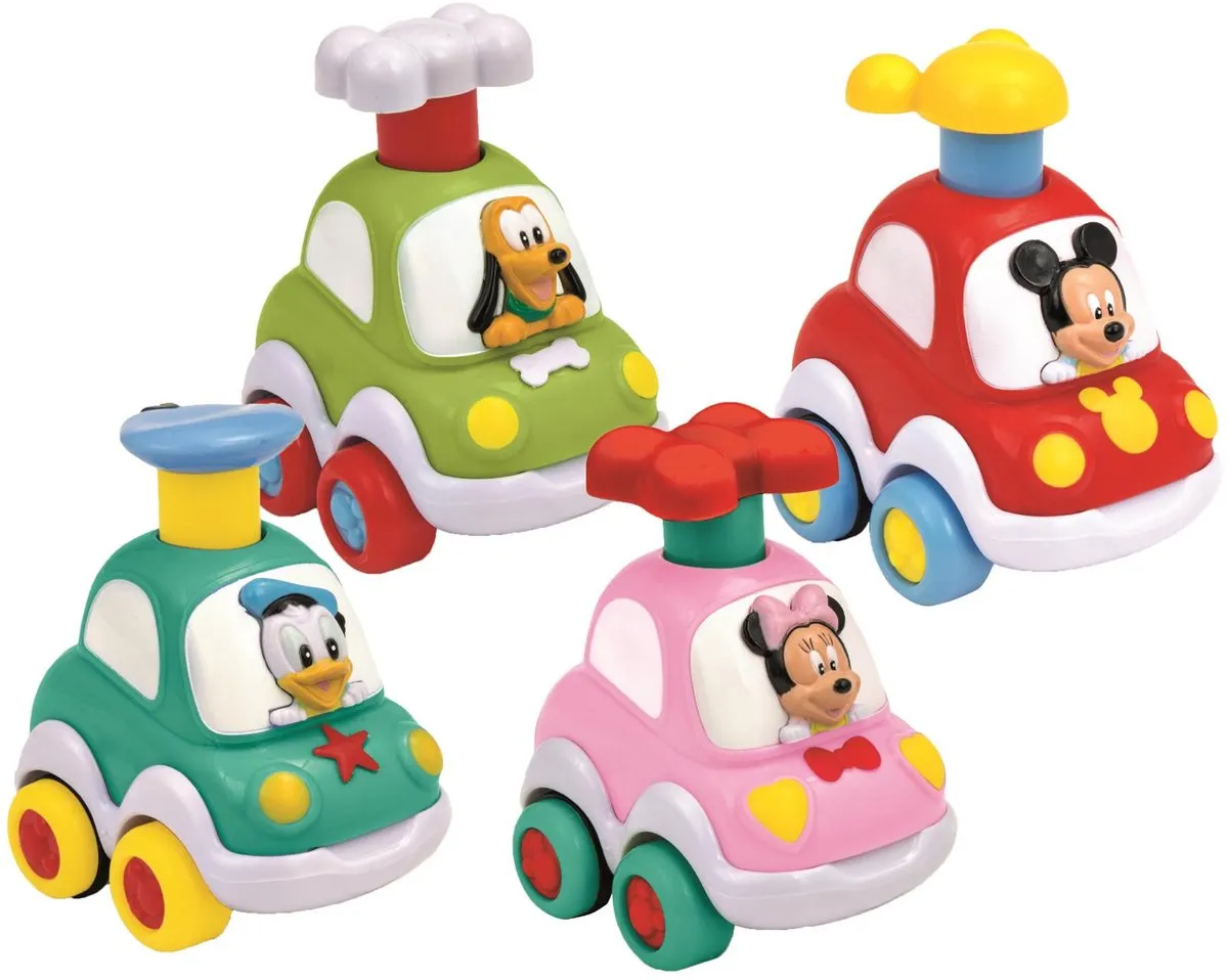 Clementoni Disney Baby Press And Go Autootjes 17920 - Multicolor