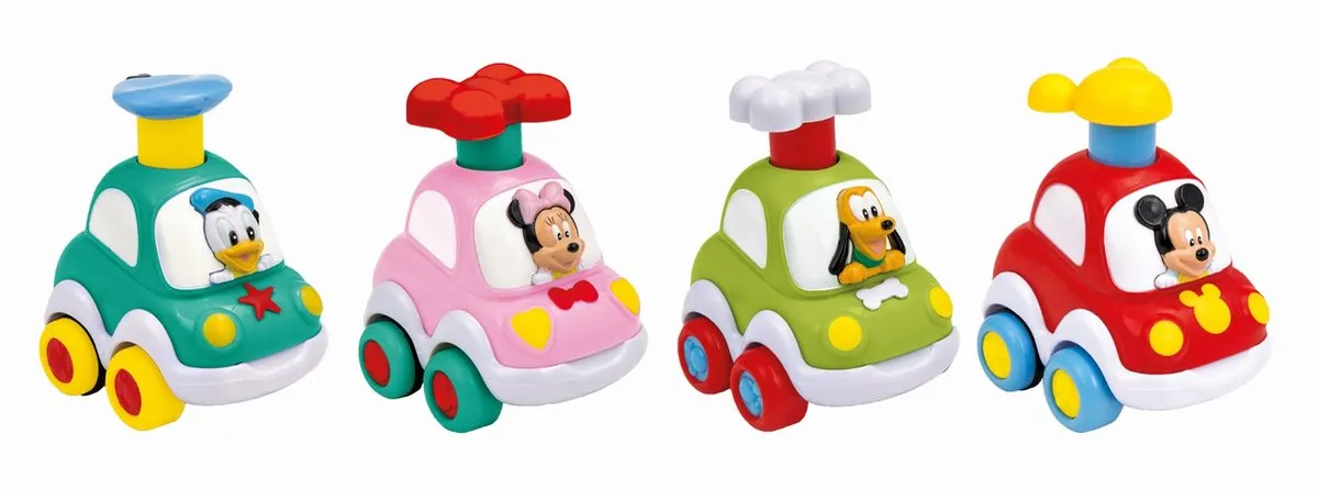 Clementoni Disney Baby Press And Go Autootjes 17920 - Multicolor