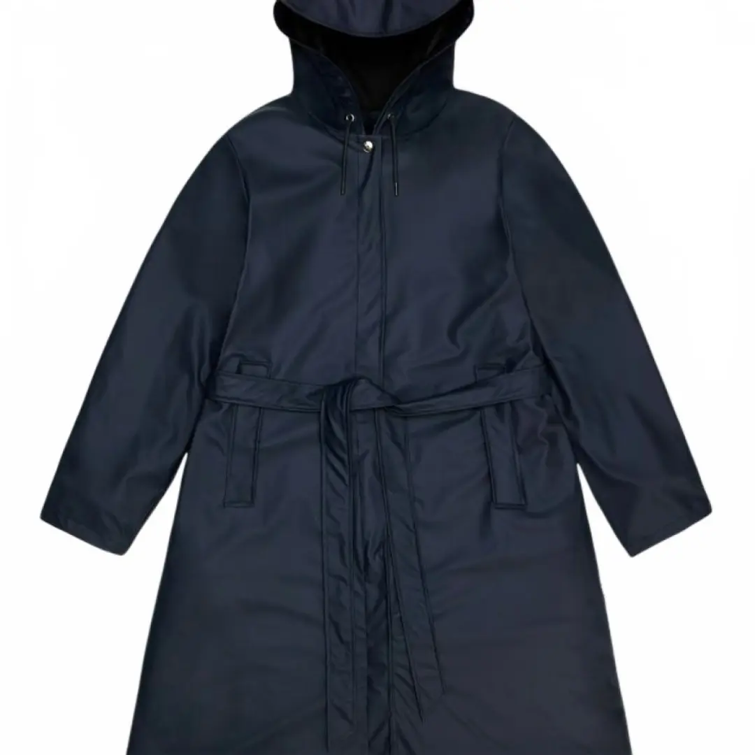 Rains A-Line Longer W Jacket Navy RainJas