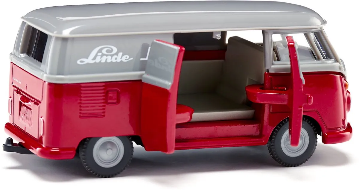 SIKU 2362 VW T1 Transporter 1:50 - Metaal/Kunststof - Rood/Grijs
