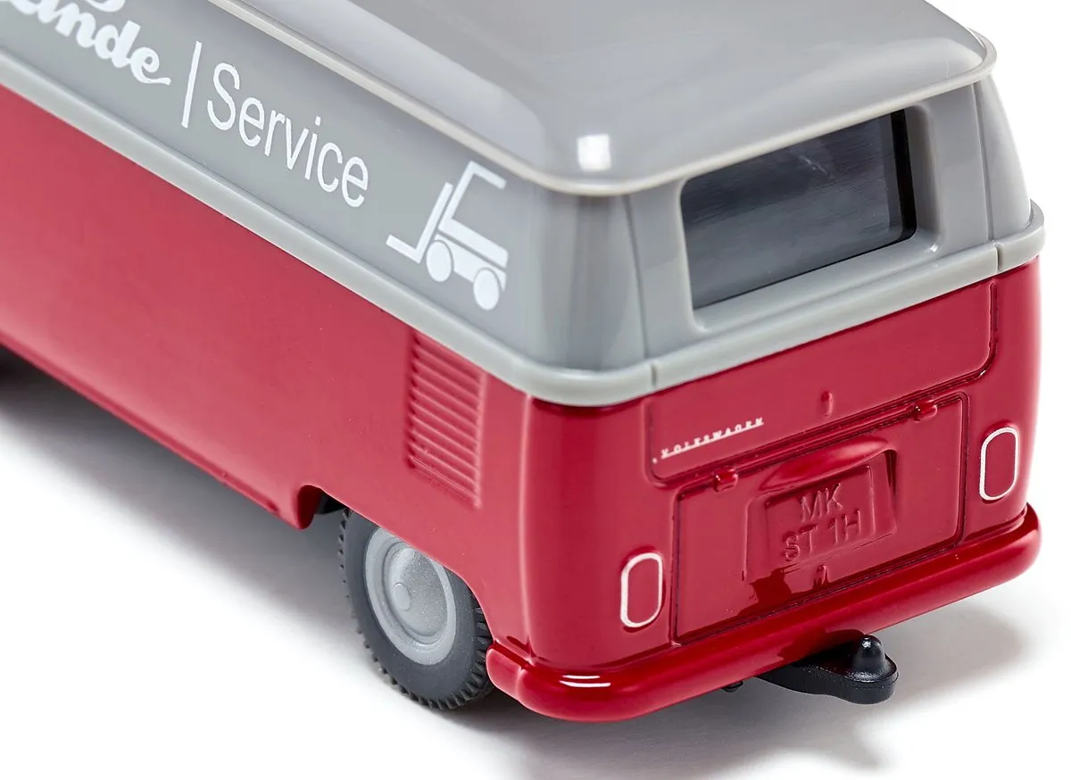 SIKU 2362 VW T1 Transporter 1:50 - Metaal/Kunststof - Rood/Grijs - afbeelding 6 van 6
