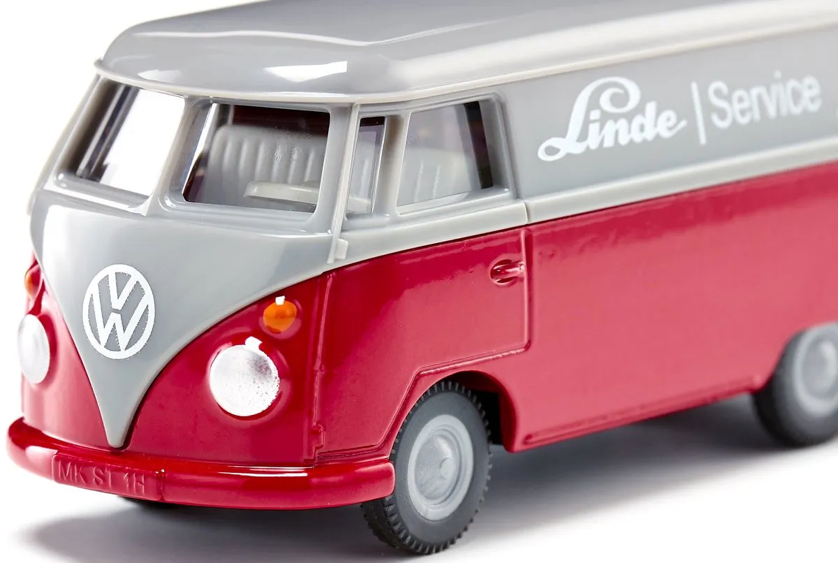SIKU 2362 VW T1 Transporter 1:50 - Metaal/Kunststof - Rood/Grijs
