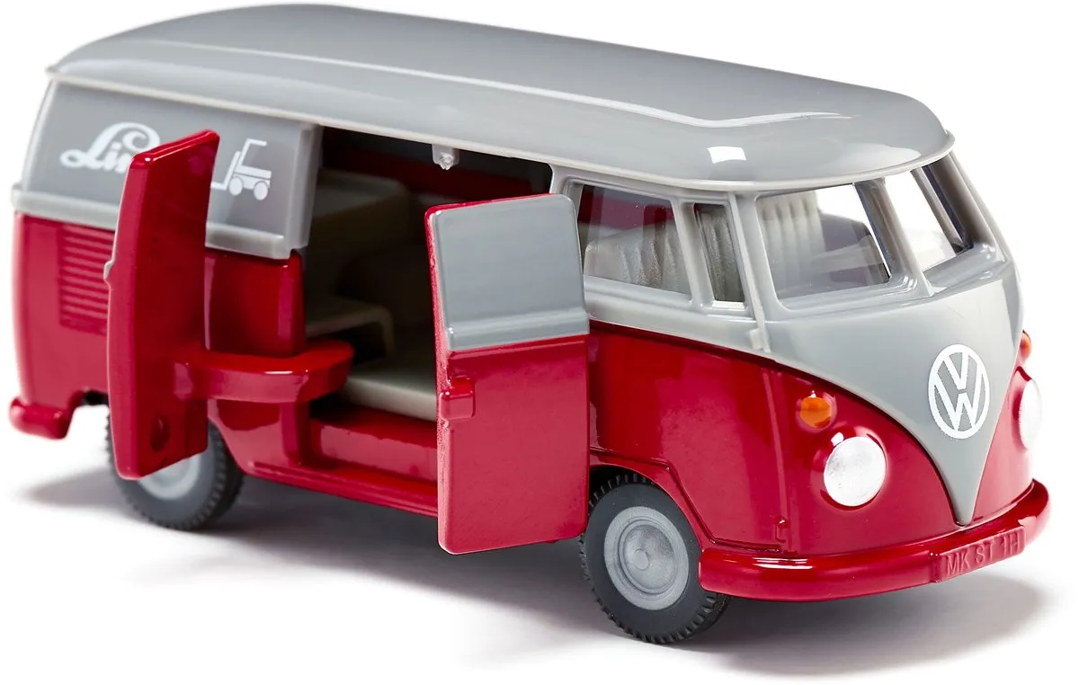 SIKU 2362 VW T1 Transporter 1:50 - Metaal/Kunststof - Rood/Grijs