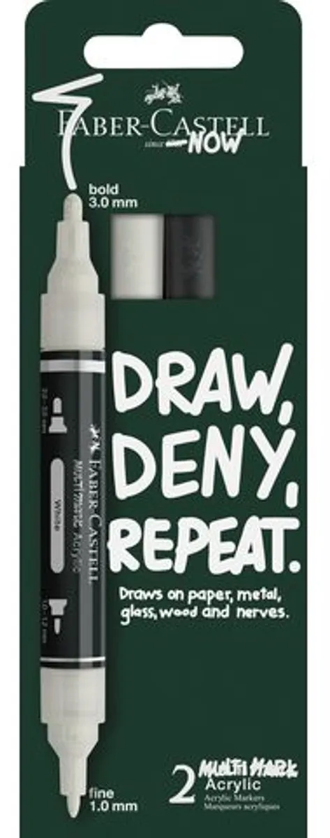 Faber-Castell Multimark Acrylmarker 2 Stuks