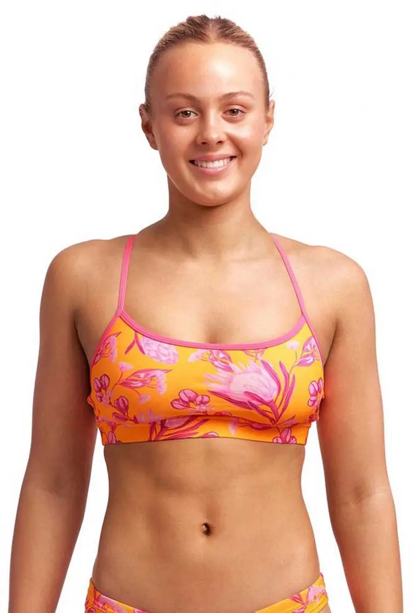 Speedo Womens Allover Digital Vback Bondi Blue/Fake Green/White/Risk Red