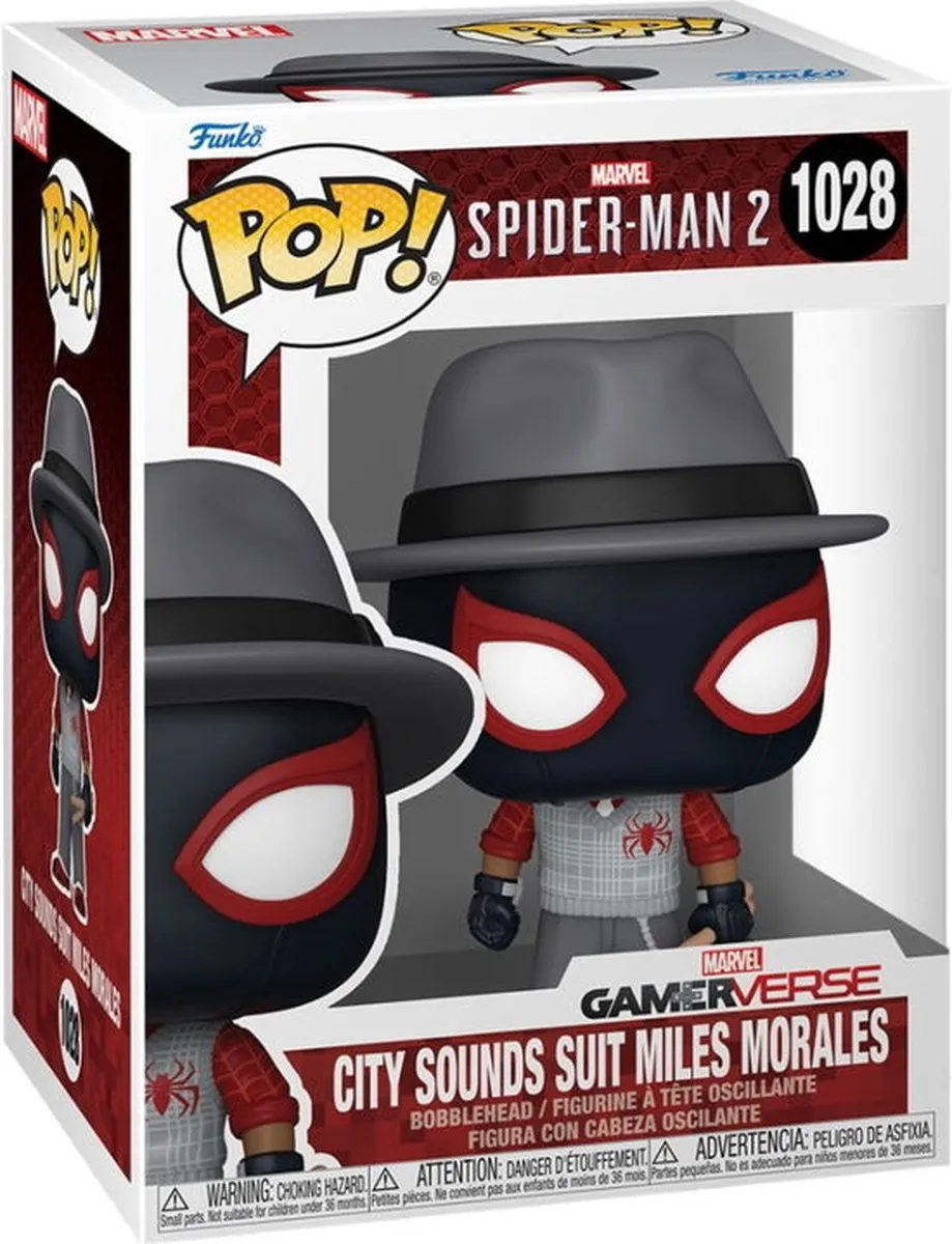 Funko Pop! Miles Morales Spider-Man 2 City Sounds Suit 1028 - Multicolor