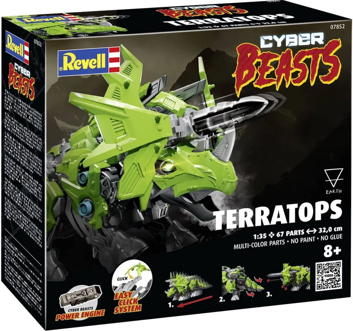 Revell CyberBeasts TerraTops Modelbouwpakket 1:35 - 67 Onderdelen - Multi