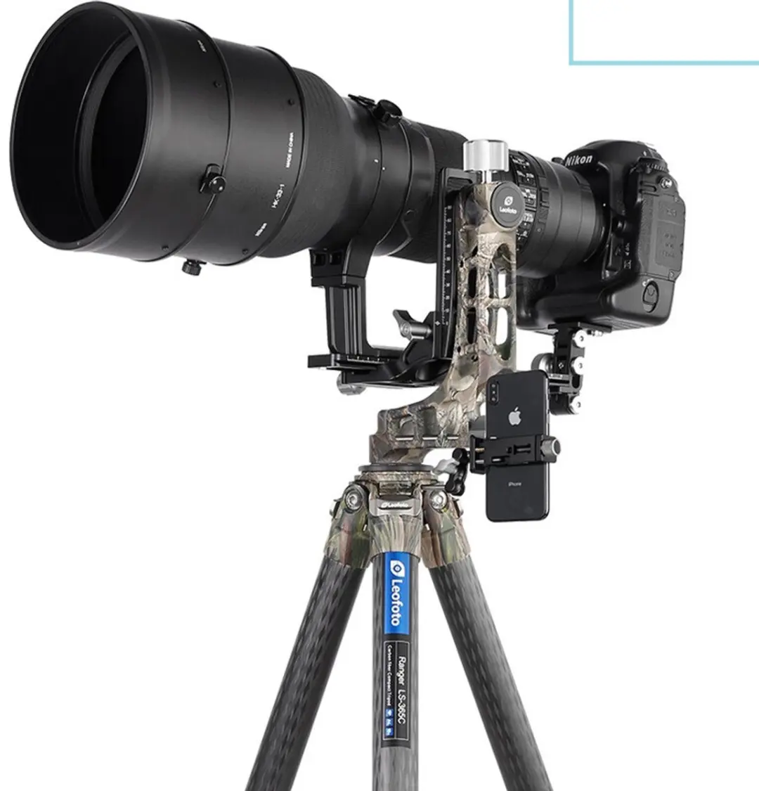 LeoFoto LS-365C Carbon Ranger Statief - PG-1 Schommelkop - Multicolor