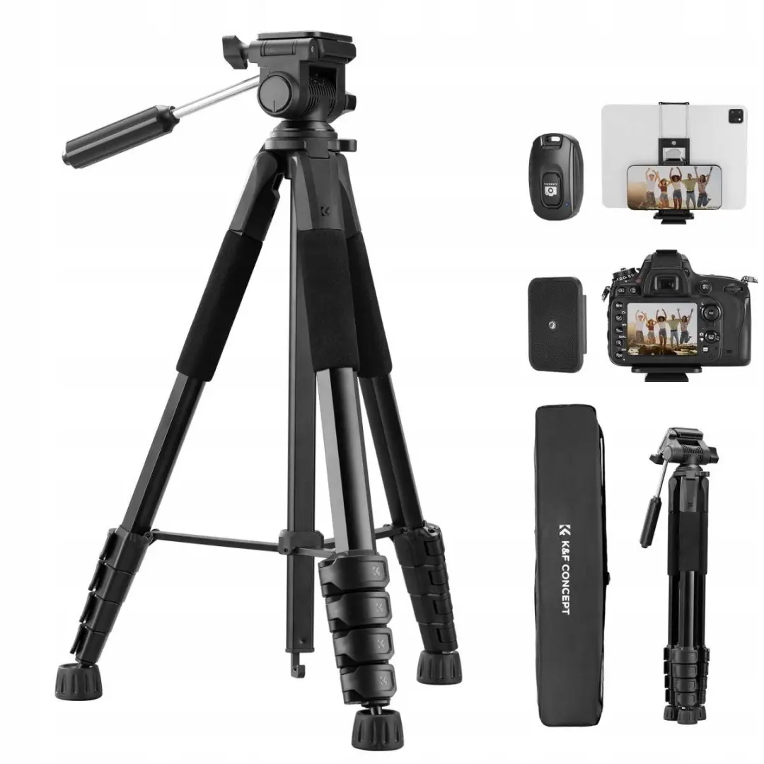 K&F Concept S305A3 statief voor telefoon & camera met Bluetooth afstandsbedienin