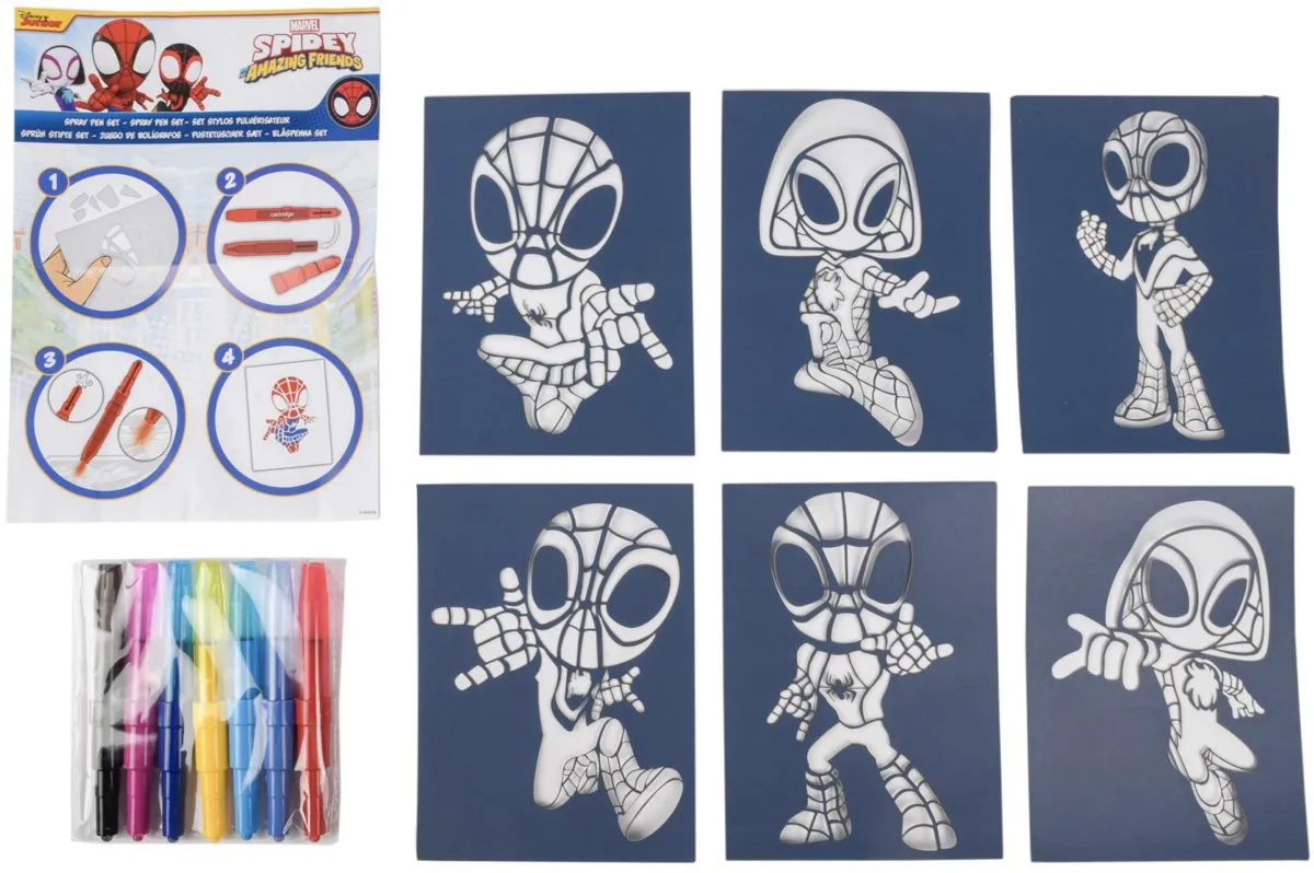 Disney Spiderman Blaaspennen Set - Knutselpakket - Spidey Kleuren