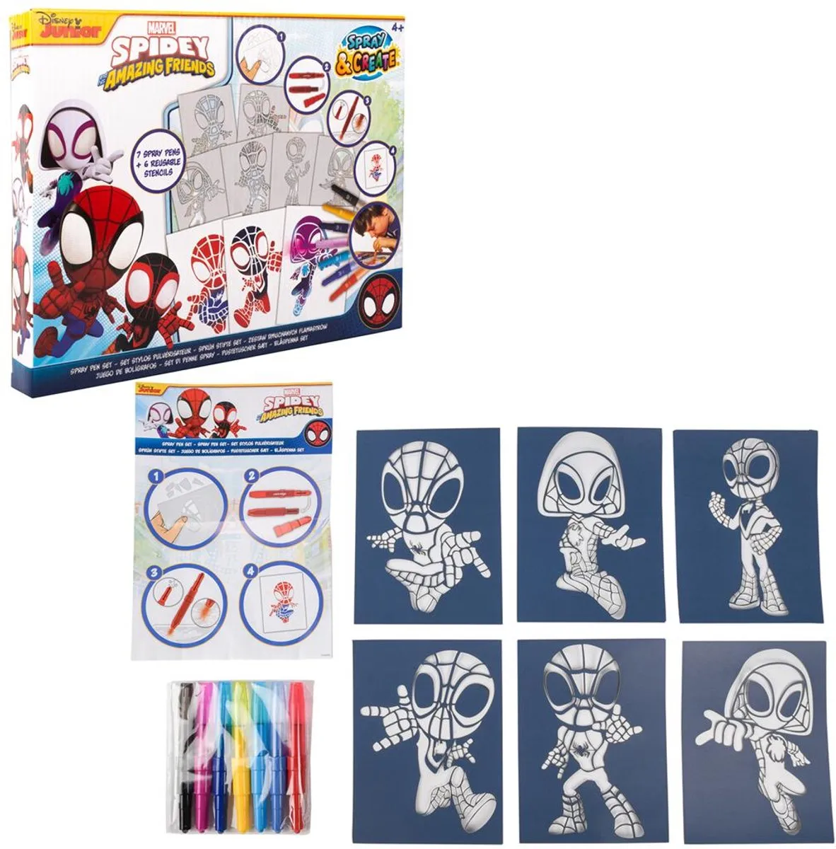 Disney Spiderman Blaaspennen Set - Knutselpakket - Spidey Kleuren