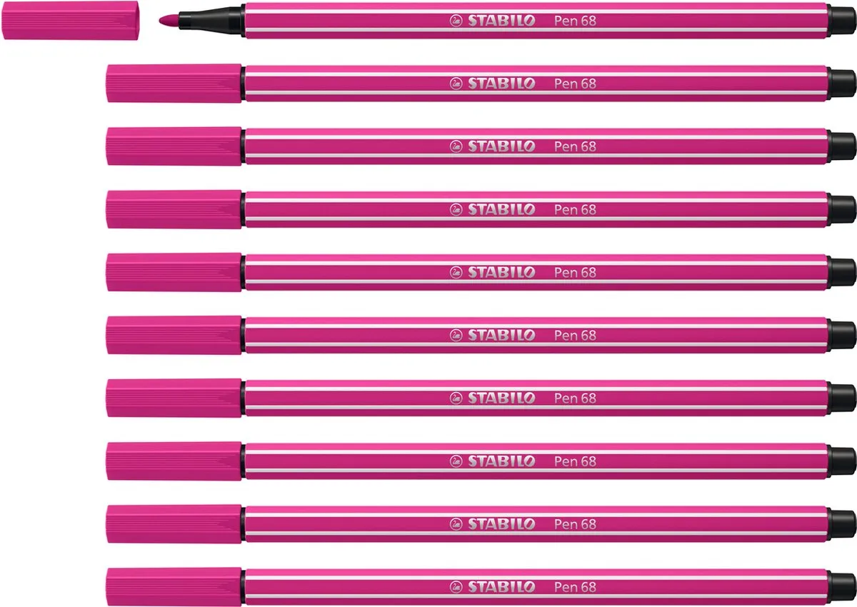 STABILO Pen 68 Premium Viltstift Roze Rood