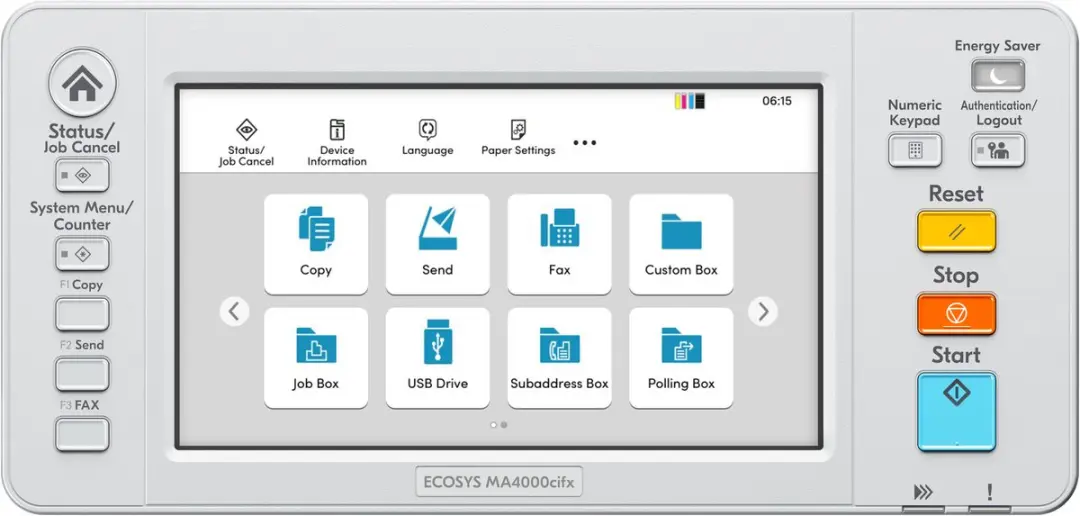 Kyocera ECOSYS MA4000cifx Laserprinter A4 - Kleur - 40 ppm