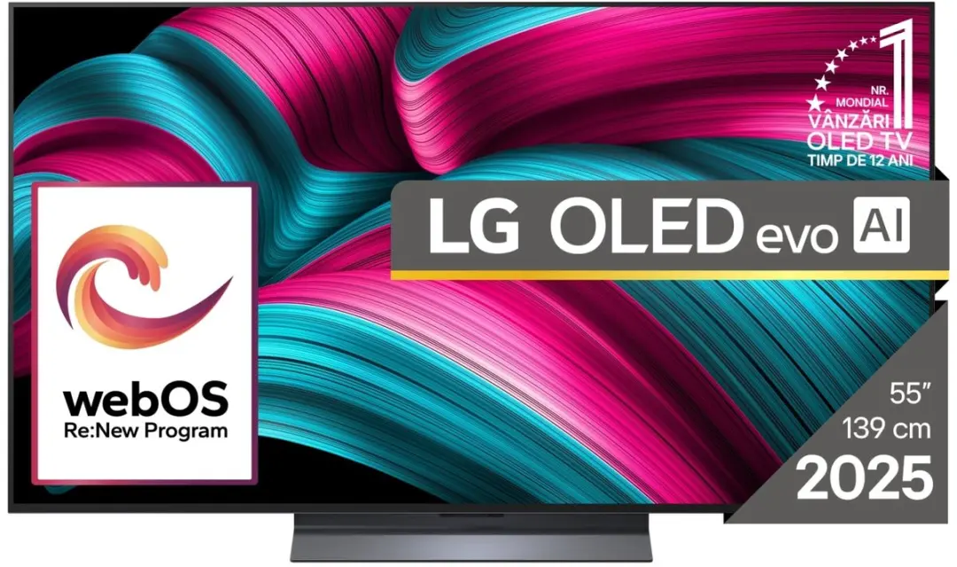 LG OLED evo AI OLED55C51LA tv 139,7 cm (55") 4K Ultra HD Smart TV Wifi Zwart