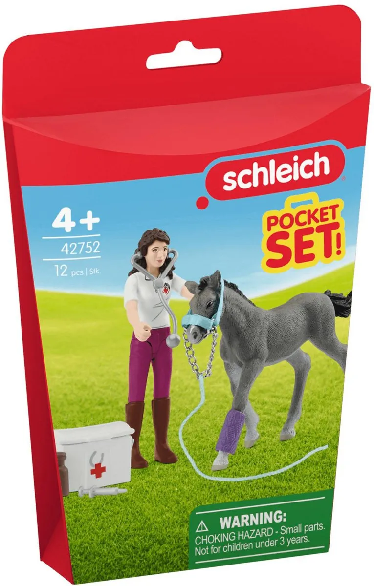 Schleich Horse Club Mevrouw Kramer met Veulen 42752 - Multikleur