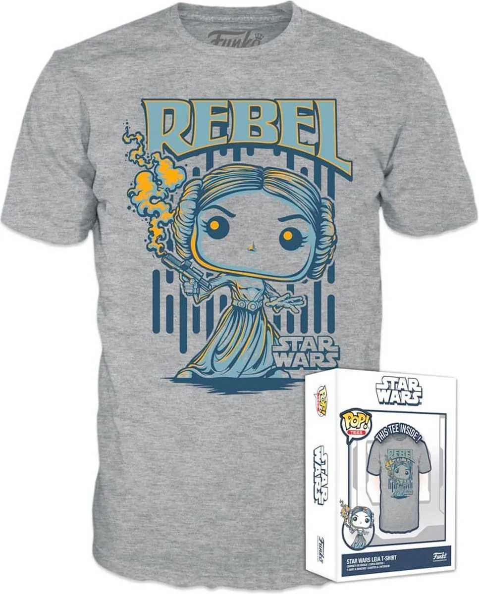 Funko Star Wars POP! Boxed Tee Leia Heren T-shirt L