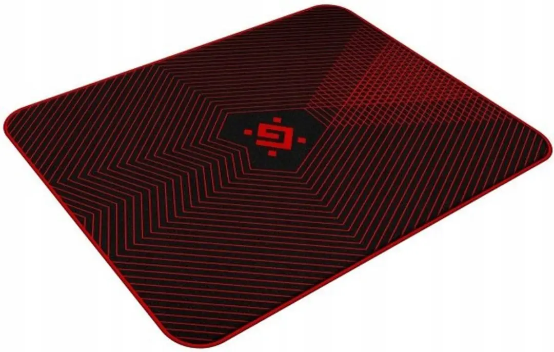 Defender CYBE Voetbeschermer Gamingstoelmat 122x102cm Zwart-Rood - afbeelding 3 van 3