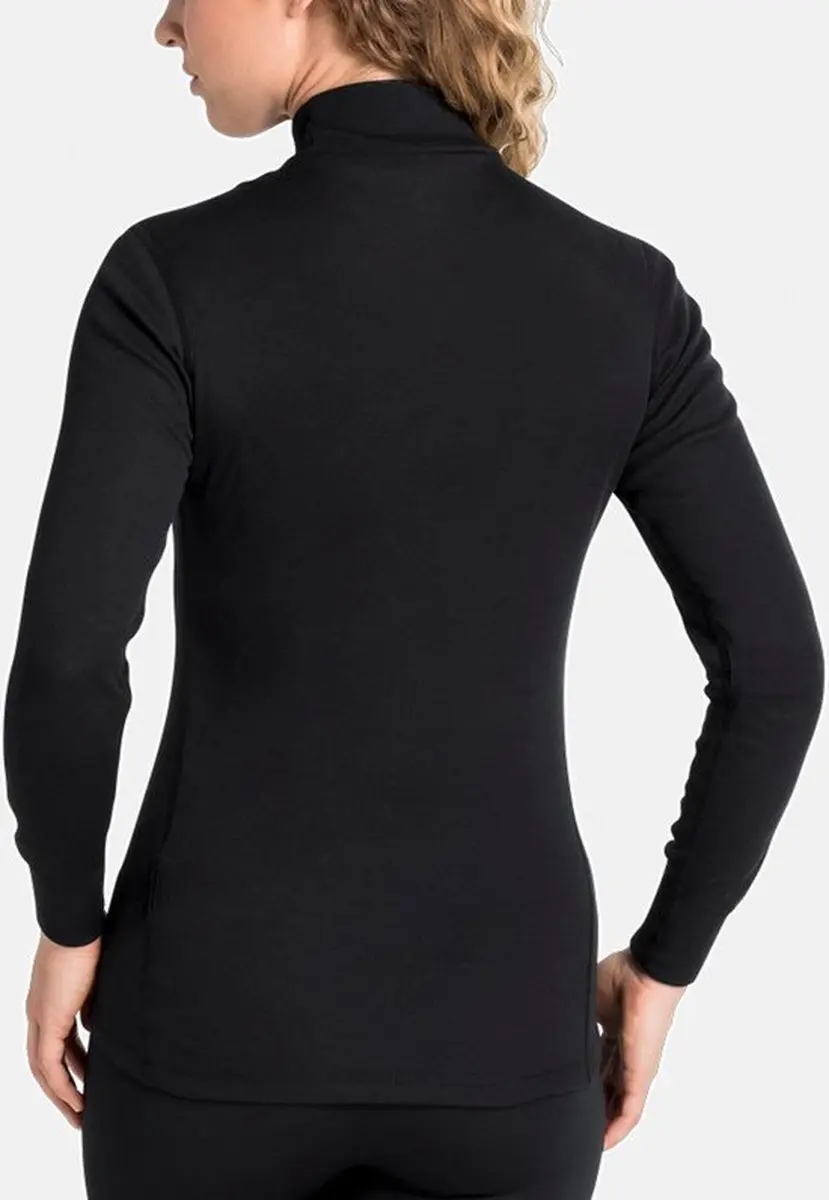 ODLO Active Warm Col Thermoshirt Dames M - Zwart - afbeelding 5 van 6